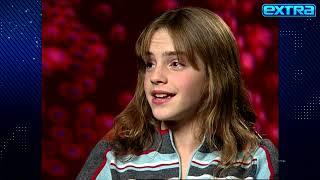 Watch Emma Watson FANGIRL Over Brad Pitt in 2002 Harry Potter Interview