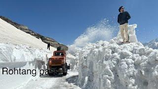 Rohtang pass Maat Jana || Rohtang pass to koksar Atal tunnel road open now || Snow update manali ||