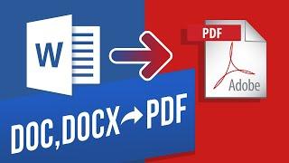 WORD in PDF umwandeln | DOC, DOCX in PDF konvertieren