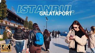 Istanbul Turkey 2025: Explore Galataport 4K Walking Tour