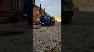 Отгрузка буровой установки УРБ-2Д3 с вращателем 2Д1 на восстановленном шасси КАМАЗ.