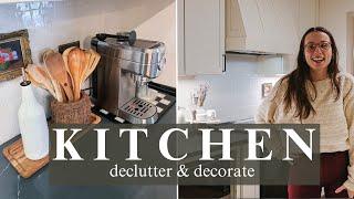 Decluttering & decorating my kitchen to feel NEW for the new year!