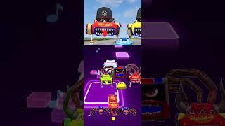 spider McQueen car eaters - exe tiles hop Edm rush game #mcqueenshorts #mcqueen