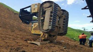 Dangerous Idiots Climb Excavator Bulldozer Fails Compilation   Extreme Heavy Equipment Working