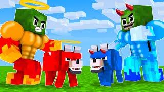 Baby Zombie x Squid Game Doll With SuperHero Dog - Minecraft Animation