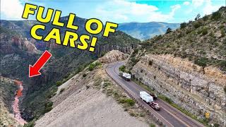 MOST TERRIFYING ROAD IN ARIZONA? The Salt River Canyon - 60 Year Old Car Wreck Found!