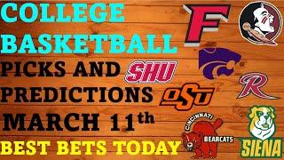 College Basketball Picks and Predictions March 11th Best Bets Today