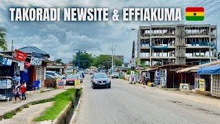 A Walking Video Tour Of Takoradi Newsite Through EffiaKuma