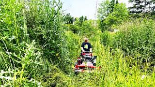 NOBODY would mow this TERRIFYING Yard for Lady with Cancer SO I DID FOR FREE