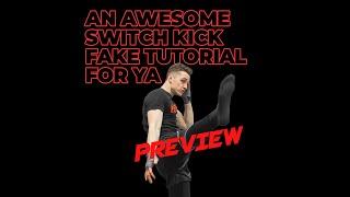 2 of 3 The next way to land safely after a switch kick is to cross step back