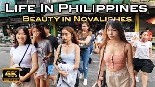 A Lovely Walk at The Busiest Area in Novaliches Quezon City Metro Manila Philippines [4K] 