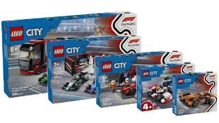 All LEGO City Formula 1 sets January 2025 Compilation/Collection Speed Build