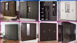 Simple&beautiful wood works interior 3door wall cabnit wardrobes design for bedroom decoration ideas