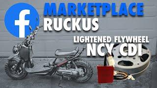 MarketPlace Ruckus Lightened FLYWHEEL and NCY CDI #smallenginevelocity #hondaruckus