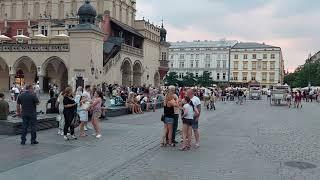 John Gora & Eddie Biegaj Poland Tour - Krakow Market Square - 2023 -   panning north end