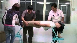 椅背人橋  催眠教學  (非專業人員危險請勿模仿)Teaching people hypnosis back bridge