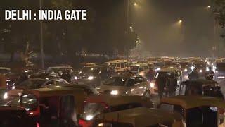 Heavy Traffic Jam at India Gate Circle, Delhi | News9