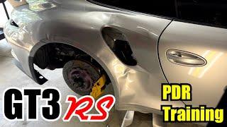 SMASHED PORSCHE GT3RS REPAIRED PAINTLESS