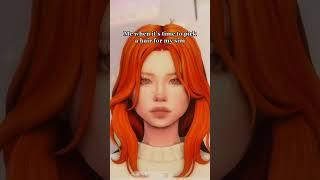 The Sims 4 - Picking a hairstyle  #shorts