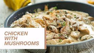 Chicken With Garlic Mushroom Sauce | Food Channel L Recipes