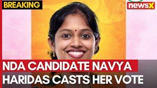 Wayanad Bypolls | NDA Candidate Navya Haridas Casts Her Vote | Exclusive