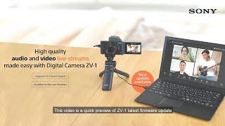 Turn your Sony ZV-1 into a webcam for Mac and Windows