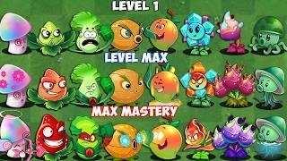 Random 30 OLD & NEW Plants Level 1 vs Max Level vs M200 - Who Will Win? - Pvz 2 Battlez