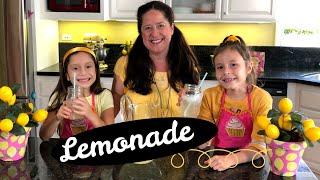 Homemade Lemonade Recipe with Fresh Lemons - Cooking with Kids