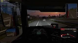 Euro Truck Simulator 2 Multiplayer Летящий на встречу конвою первоход!