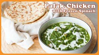 How to Make Palak Chicken and Flatbread at Home | Spinach Chicken Curry