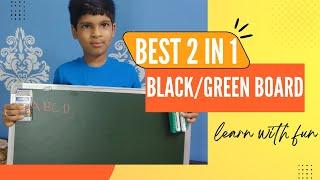 2 in 1 Black/Green Board for Kids Unboxing | Choti Si Duniya | Learning with Board