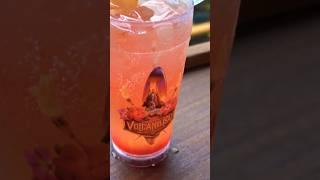 Vol’s Fire Punch and Toasted Coconut drinks at Volcano Bay #volcanobay #universalorlando #shorts