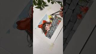 watercolors portrait painting #drawing #beautifulgirl #sketching