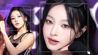 I tried KISS OF LIFE's HANEUL igloo makeup‍⬛️| Hooded-eye semi-smokey makeup