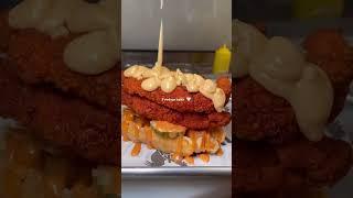 Chicken and Waffles Sandwich #foodie #youtubeshorts #foodography #ytshorts #food