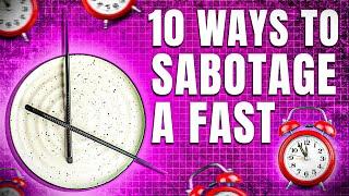 Ten ways to sabotage a fast#apostlicteaching