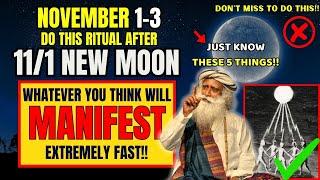 11/1 New Moon | What Nobody Tells You About the New Moon and Diwali on November 1st! Manifest Fast!