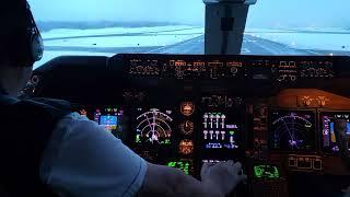 Taking off from Anchorage, Alaska on a B747-400 (Jan 2022)