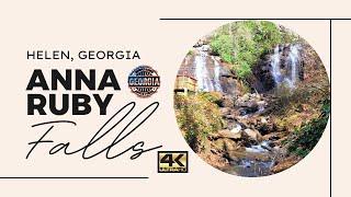 Anna Ruby Falls in 4K - Helen, Georgia