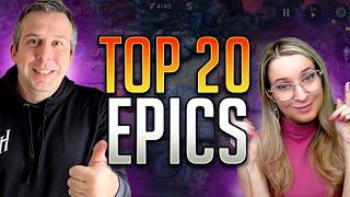 TOP EPICS YOU NEED TO MAX! | Watcher of Realms