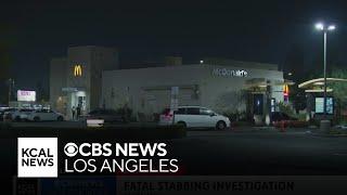 1 detained after man stabbed to death outside McDonald's in Santa Ana