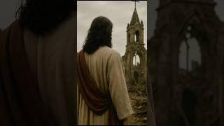 ️️Jesus Restores a Destroyed Church with Divine Light  #love #gospelofhope #christianvirtues