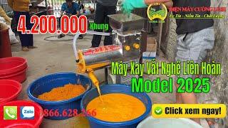 Máy Xay Vắt Tinh Bột Nghệ Liên Hoàn Mới Nhất 2025