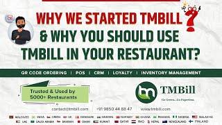 Why we started TMBill ? |  Why Restaurant owners should use TMBill | Free Restaurant POS