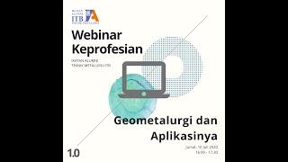 Geometalurgi dan Aplikasinya