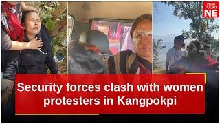 Manipur: Security forces clash with women protesters in Kangpokpi village, several injured