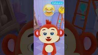 My Happy Song - Show your Emotions with Monkey || kids Party Song || KidloLand Songs