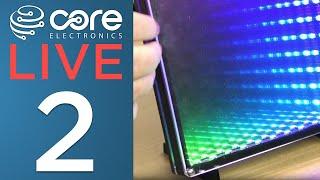 Core Electronics Live [2] Infinity Mirrors, Adafruit Chronicles, Raspberry Pi Origin Story ++more