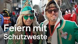 Die Geissens an Karneval: Mit Sicherheitswesten beim Rosenmontagszug