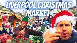 Liverpool Christmas Market Food Tasting 2021! England | UK Travel Vlog